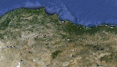 map Turkey; Trabzon to Ankara